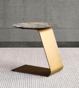 Wholesale Stainless Steel Leg Sofa Side Table Marble Counter Top Modern End Tables from china suppliers