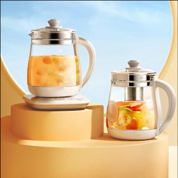 Multi Functional OEM Borosilicate Glass Body Fast Heating Glass Kettle