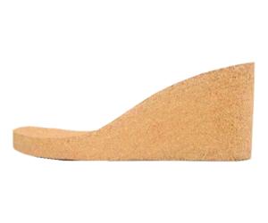 Wholesale Breathability Antishock Natural Cork Sole Heel Wedge Inserts For Sandals Women from china suppliers