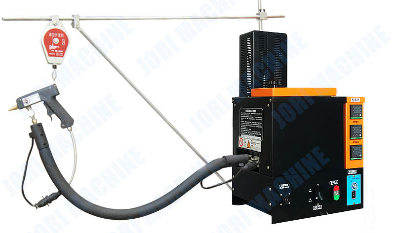 CE APPROVED HOT MELT GLUING DISPENSING MACHINE WITH SPRAY GLUE GUN