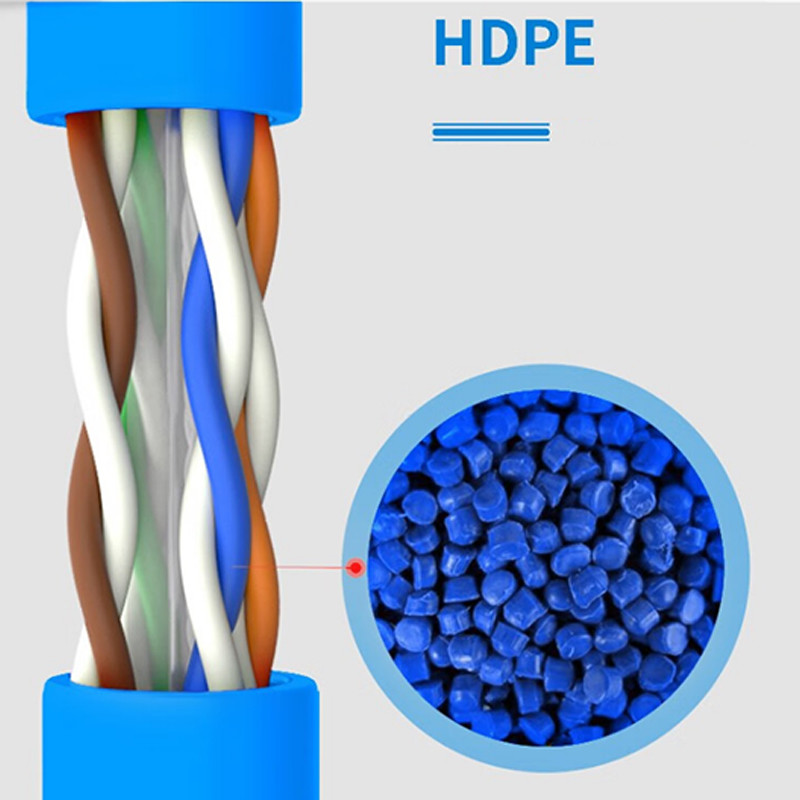 Cat6 LAN Cable For High Speed Connectivity 1000 Mbps 250 MHz Bandwidth