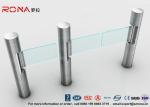 RFID Card Reader Pedestrian Swing Gate DC24V Brush Motor RS485 Communication