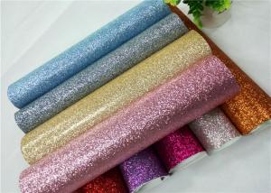Wholesale Shoes Bags Wallpaper Glitter Fabric Roll Knitted Backing Technics 0.6mm Thickness from china suppliers