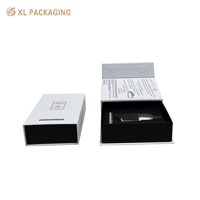 Flip Clamshell Hair Essential Oil Packaging Paper Box For Perfume Color Paper Box And Custom Paper Perfume Gift Box With Logo