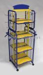 Metal Toys Retail Display Rack , Flooring Metal Display Stands 4- Way Movable