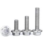 Stainless Steel Hex Flange Head Bolt DIN6921 Class 12.9 M4 - M10 Hexagon Head