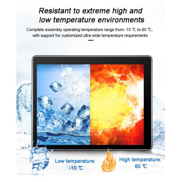 24 Inch Electronic Display Board for Production Workshops Embedded/wall-mounted Aluminum Alloy Industrial TouchScreen Computer