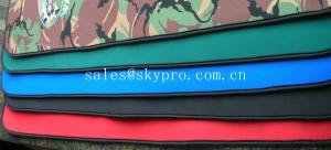 Wholesale Good flexibility Red / green / black neoprene fabric Roll with polyester coating from china suppliers