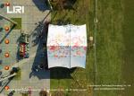 Custom PVDF membrane Safari Nomadic House Tents For Flower Market With Logo