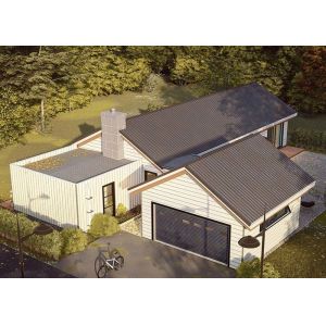 Wholesale New Zealand Standard Single Storey Light Steel Frame Prefab Villa For Family prefab home ktis from china suppliers