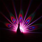 Novelty gifts product Peacock projection lamp, funny and attractive peacock