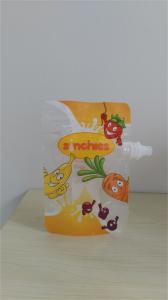 China Food Grade Stand Up Spout Pouch for Baby Food,Beverage,Juice with Zipper& Side Spout  on sale
