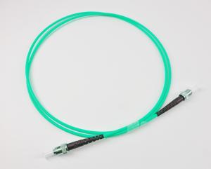 China ST/ST Fiber Optic Patch Cord Simplex 3.0mm SM/MM/OM3/OM4/OM5 With PVC / LSZH Jacket on sale