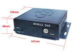 Free Software FHD 4CH SD Card Mobile DVR With Rechargeable Battery & Super