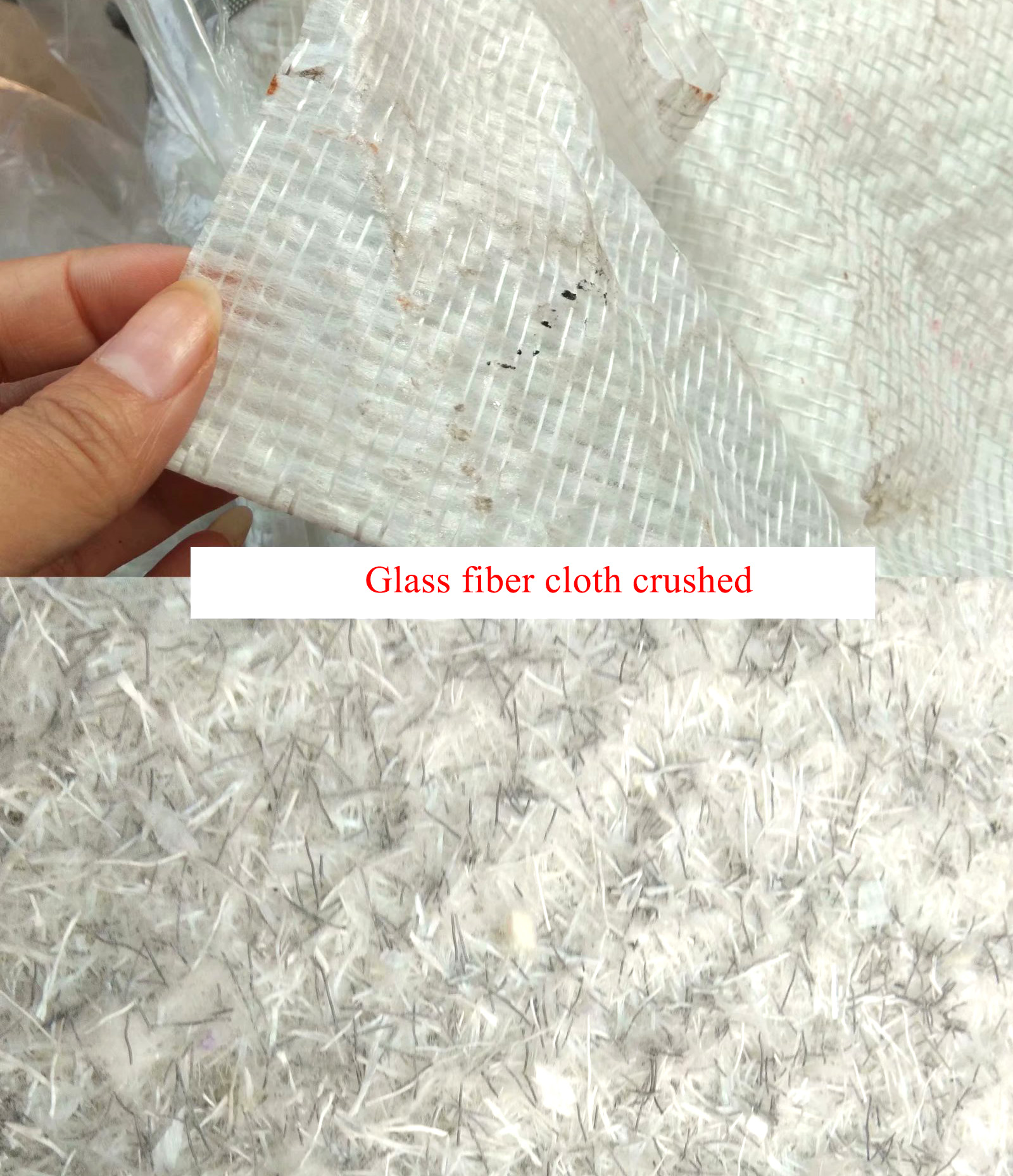 High Capacity Clothes Recycling Machine , Non Woven Fabrics Fiber Crushing Shredder