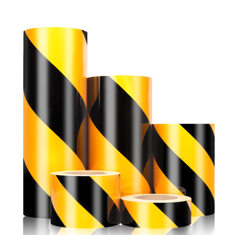 Waterproof High Visibility Red And Yellow Industrial Marking Tape Heavy Duty Caution Safety Reflective Tape For Vehicles Truck