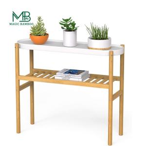 Wholesale Multi-tier Bamboo Flowers Storage Stand Pots Rack Display Plants Holder for Indoor from china suppliers