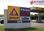 60Hz 50Hz Electronic LED Gas Price Signs Wireless Control Or RS232