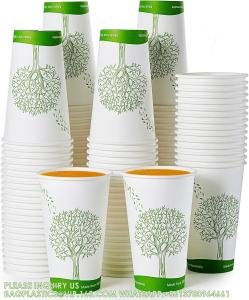 Wholesale 16 Oz Compostable Cups, Biodegradable Disposable Paper Cups With PLA Lined, Eco-Friendly Paper Coffee Cups For Party from china suppliers