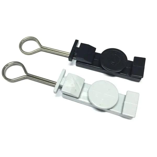 FTTH High Tension Flat Cable Tension Clamp XS-A11 with Anchor Clips ABS Plastic