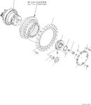 11Y-27-40301 11Y-27-40300 11Y-27-40201 Travel Final Drive For Komatsu Bulldozer