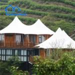 Luxury Hotel Tent Hotel Tension Membrane Tent With Bedroom Living Room