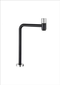 Wholesale SUS304 Basin Tap Mixer Bibcock High Long Spout Single Deck Mounted Matt Black from china suppliers
