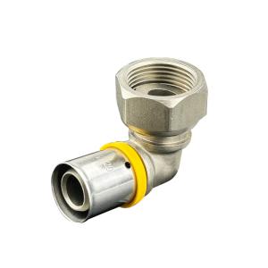 Wholesale CW602N Wholesale Brass Press Fittings Gas Tube Multilayer Composite Pex Pipe Fitting Brass Compression from china suppliers