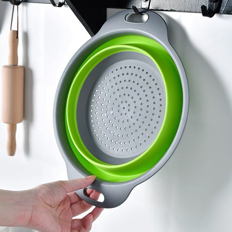 Collapsible Colander Set Of 3 Heat Resistant Washing And Draining Of Vegetables Fruits Pasta Perfect For Kitchen Trainer