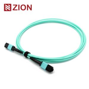Wholesale 12 Fibers MTP Female To MTP Female OM3 3.0mm LSZH MTP Patch Cord Custom Meters from china suppliers