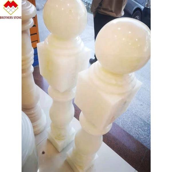 White Onyx Marble Stone Granite Railing Handrail Balauster Balustrade for Stair
