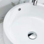 Round White Ceramic Above Counter Bathroom Vessel Sink