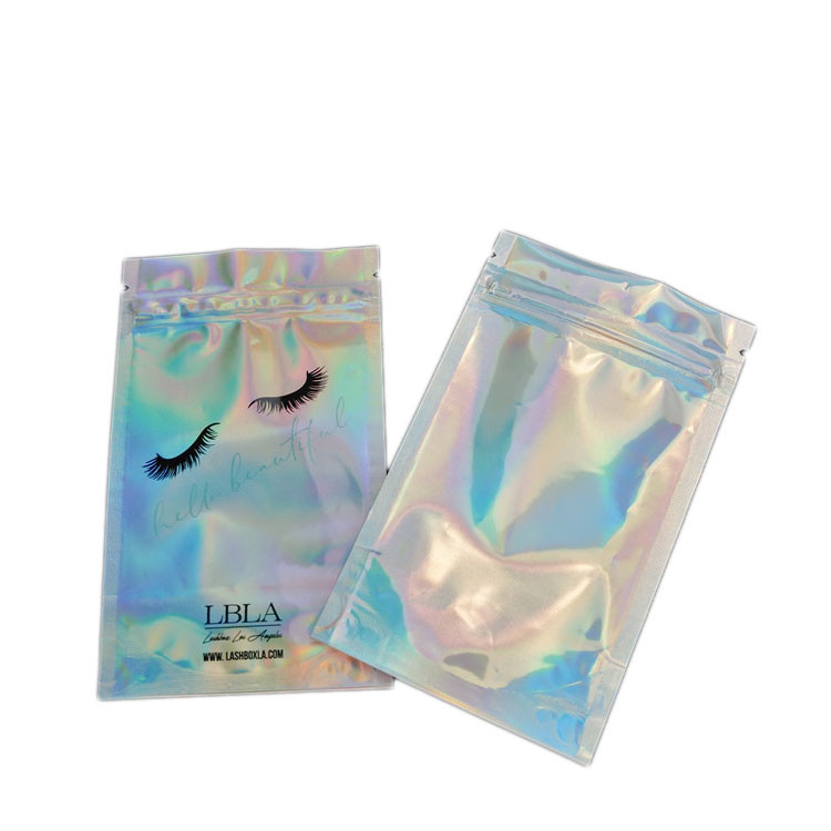 Holographic Plastic Pouch ISO 9001/2008 Cosmetic Packaging Bag