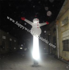 Wholesale Absolutely stunning inflatable lightning tube in a shape of a snowman from china suppliers