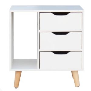 Wholesale Bedroom 28 Inch Nightstand MDF Wooden Bedside Cabinet Furniture from china suppliers