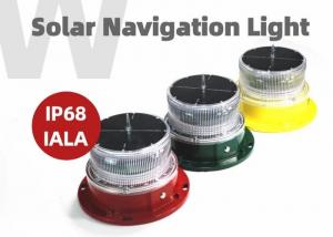 China Flashing IP68 Boat Navigation Lights 3-4nm Visibility Solar Powered Boat Lights on sale