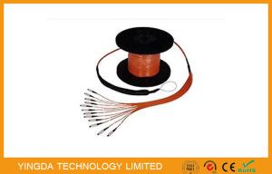 Wholesale 8 / 12 Core Pre -Terminated Fiber Optic Patch Cord Truck Cable Assembly With Pulling Eye from china suppliers