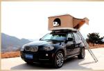 High quality single layer fiberglass shell hard cover canvas roof top tent with