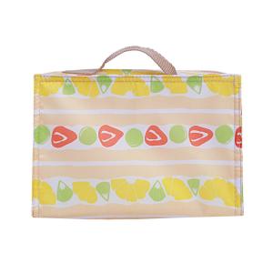 Wholesale Waterproof 210D Zipper Insulated Cooler Lunch Bag Removable With Fruit Print from china suppliers