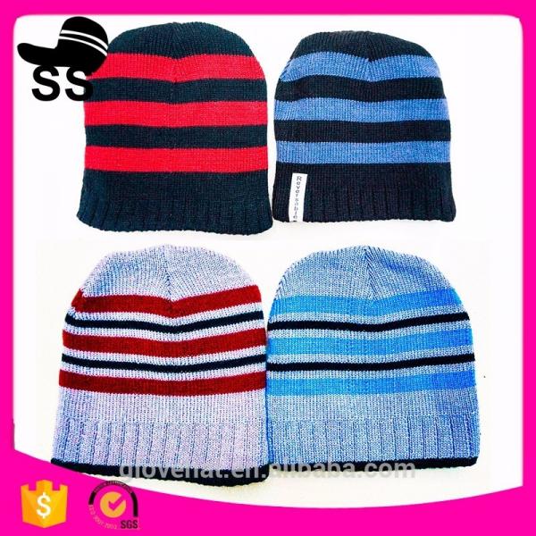 Quality 2017new style16*17cm Animal Beanies cap keep warm107gMan Monster Stripe Critter 100%Polyester  Winter Knitting hats for sale
