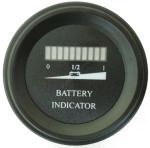 Round battery gauge Dual LED line 10 Bar Digital Battery Discharge Indicator