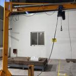 7.5 Ton Pillar Mounted Jib Crane Anti Collision System BZD Type Cantilever Crane