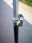 RTK Carbon Fibre Telescopic Pole Gnss 2.44m Black