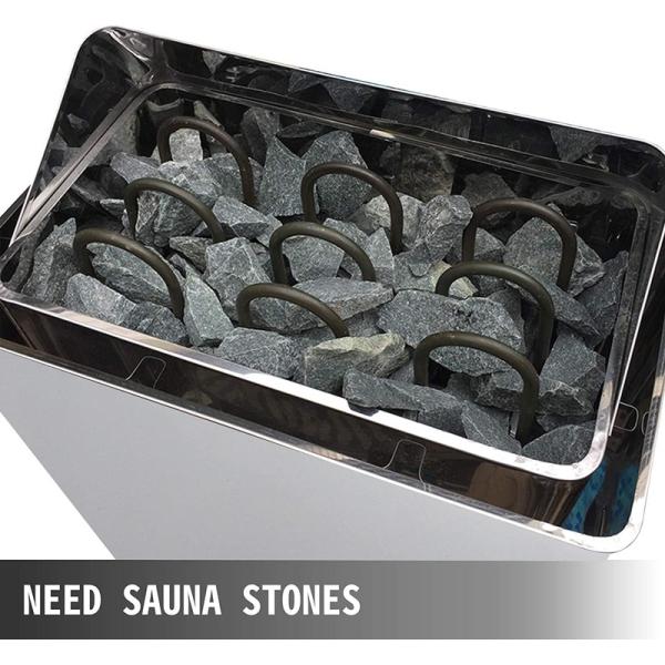 Modern Sauna Heater 6kW 240V SCAM 3 Digital Controller Galvanized Sheet Shell For Spa Sauna Steam Bath