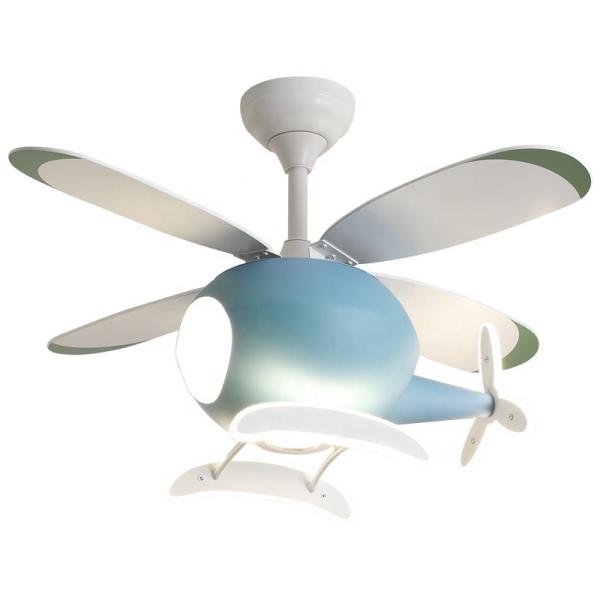 Custom Helicopter Ceiling Fan Light , Airplane Ceiling Fan Remote Control For