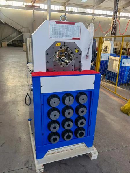 PLC 5.5kw Hydraulic Hose Pressing Machine 4kw Hydraulic Fitting Press Big Elbow