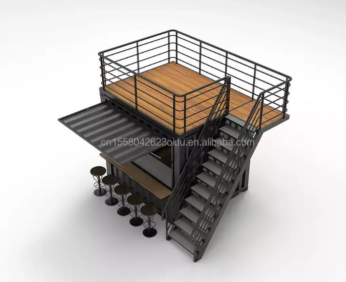 Steel Structure Frame Welded Modern Design Style 20ft Simple and Luxurious Garden House Flat Packaging Assembled Container Mobile House