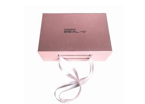 Wholesale Embossing Logo Folding Gift Boxes Pink Color Rose For Clothing Packaging from china suppliers