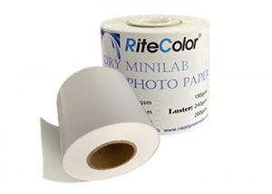 Wholesale Waterproof Micro Porous RC Dry Lab Glossy Photo Paper Roll For Epson Fuji DX100 from china suppliers