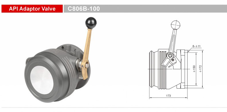 Reusable Truck Spare Parts API Adaptor Valve ADR Valves GETC806B-100